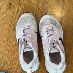 Nike Kids Pink and Gray Sneakers